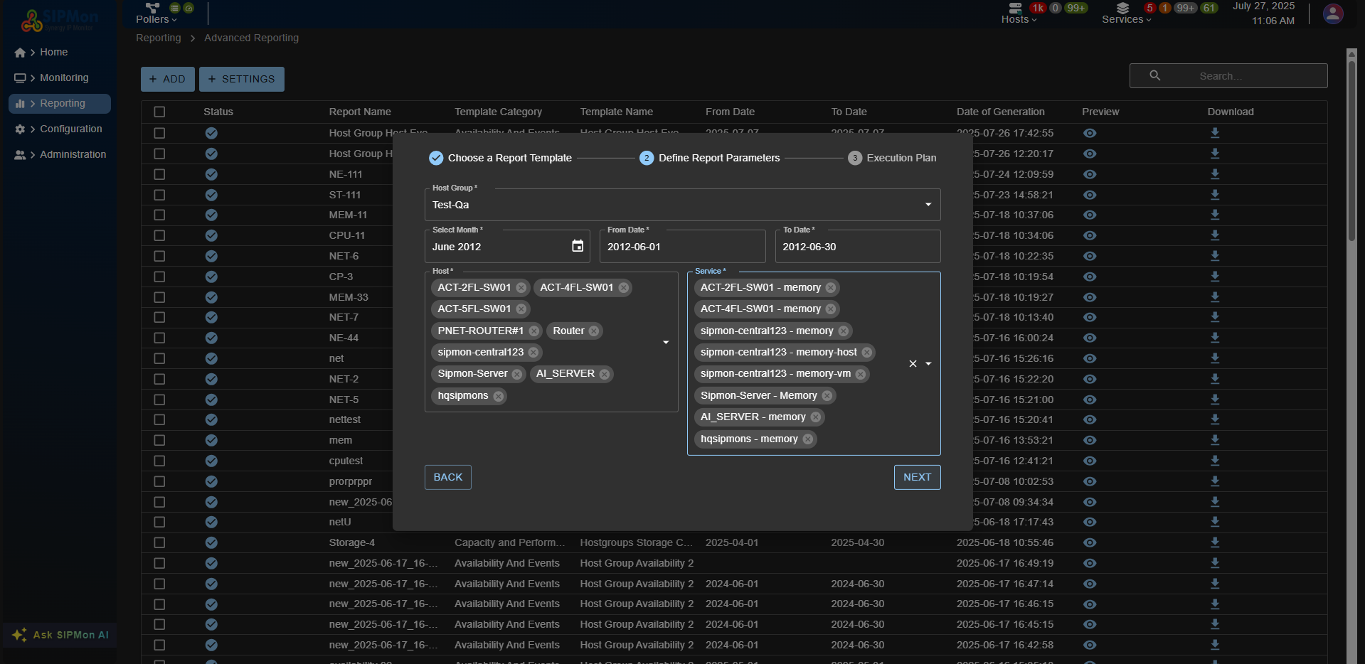 Steps to Create HostGroupCapacity Planning Linear Regression Memory Report